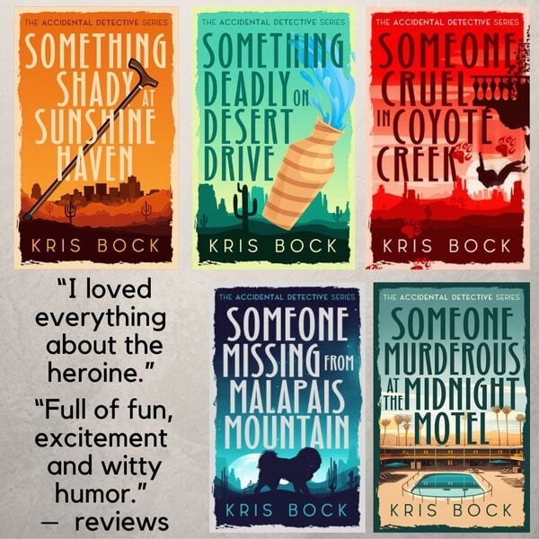 Read Someone Murderous at The Midnight Motel, the new humorous #Mystery by Kris Bock @KrisBock #RLFblog