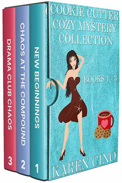 Read Cookie Cutter Cozy Mystery Series by Karen Cino @karencino #RLFblog #Cozy Mystery Romance